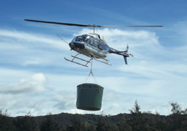 transporte de carga externa com helicóptero
